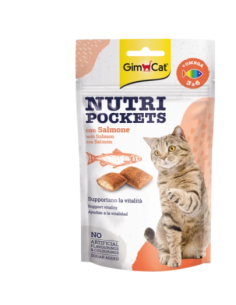 Gimcat Nutri Pocket Salmone gr 60. Snack per gatti 2