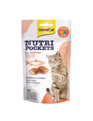 Gimcat Nutri Pocket Manzo gr 60. Snack Per Gatti