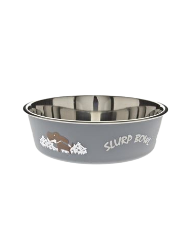 Ciotola Bella Misura Media 17 cm 750 ml Grigia. Ciotole per cani