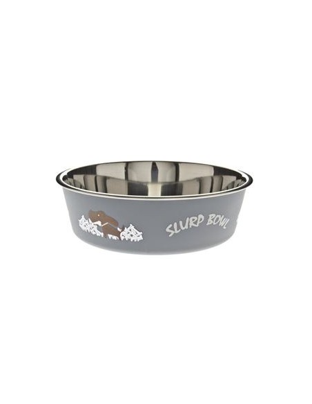 Ciotola Bella Misura Media 17 cm 750 ml Grigia. Ciotole per cani