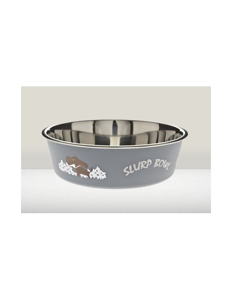 Ciotola Bella Misura small 14 cm 450 ml Grigia. Ciotole per cani