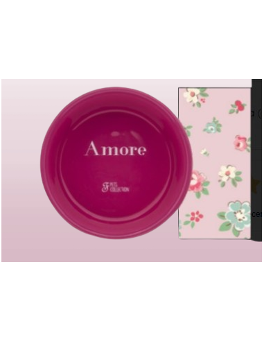 Ciotola Pattern Amore diametro 13 cm 470 ml. Ciotole per cani