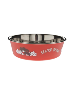 Ciotola Bella misura Media cm 17 750 ml.Rossa. Ciotole per cani