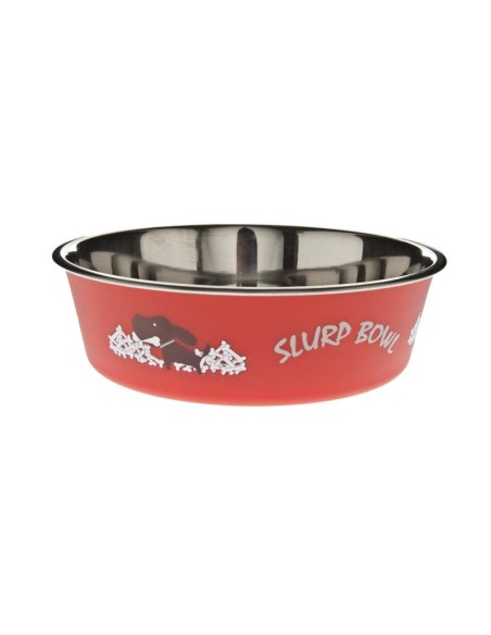 Ciotola Bella misura Media cm 17 750 ml.Rossa. Ciotole per cani