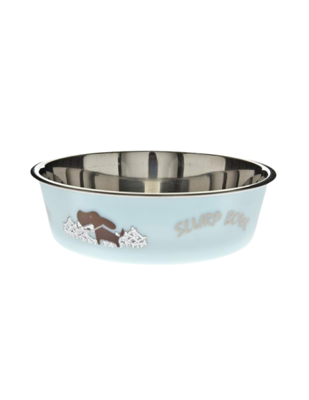 Ciotola Bella misura Small 14 cm 450 ml. Azzurra .Ciotole per cani