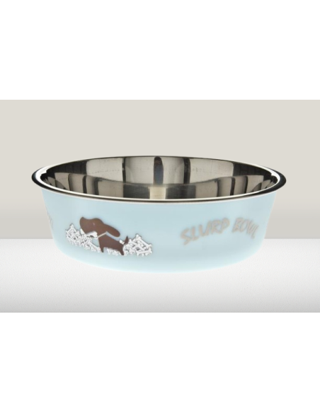 Ciotola Bella misura Media 17 cm 750 ml. Azzurra .Ciotole per cani