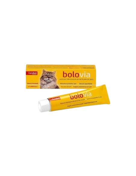 Bolo Via Pasta Tubo gr 50 Candioli. Integratore Per Gatti