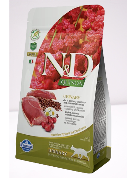 Natural and Delicious Gatto Urinary Anatra e Mirtillo gr 300. Cibo Secco Per Gatti adulti