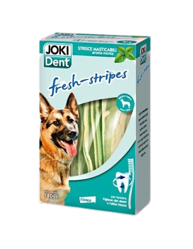 Joki PLus Dent Fresh Stripes Taglia Grande 140 gr Elanco . Snack Per Cani.