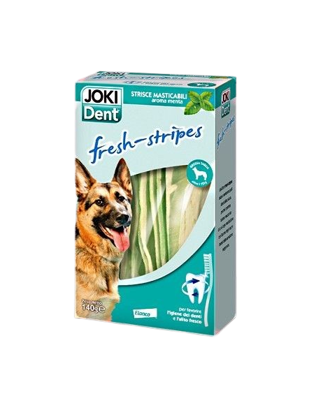 Joki PLus Dent Fresh Stripes Taglia Grande 140 gr Elanco . Snack Per Cani