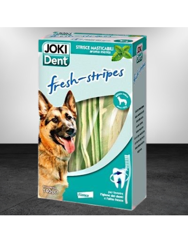 Joki PLus Dent Fresh Stripes Taglia Grande 140 gr Elanco . Snack Per Cani