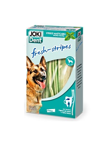 Joki PLus Dent Fresh Stripes Taglia Grande 140 gr Elanco . Snack Per Cani