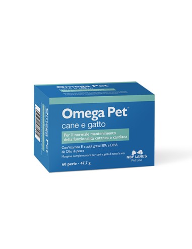 Nbf Lanes Omega Pet 60 Perle. Integratori Per Cani e Gatti.