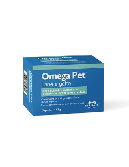 Nbf Lanes Omega Pet 60 Perle. Integratori Per Cani e Gatti