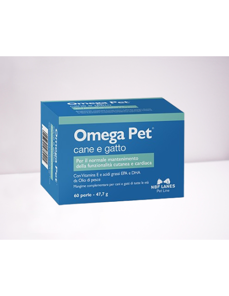 Nbf Lanes Omega Pet 60 Perle. Integratori Per Cani e Gatti