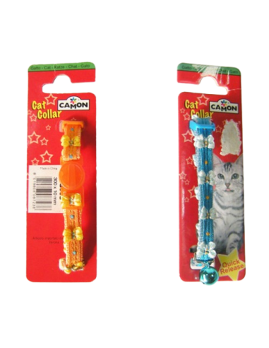 Collare Gatto fiocchi e campanello. vari colori. Guinzagli e collari per gatti