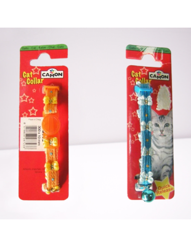Collare Gatto fiocchi e campanello. vari colori. Guinzagli e collari per gatti