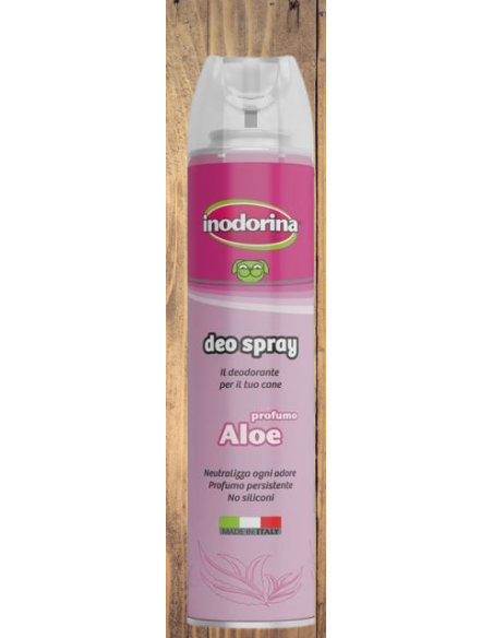 Inodorina Deo Spray Profumo Aloe ml 300. Igienici Per Cani