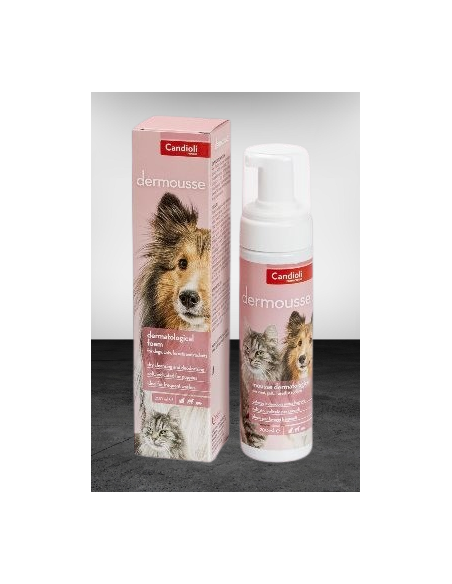 Dermomousse per Cani Gatti Furetti e Roditori ml 200. Igiene per cani