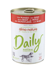 Almo Nature Daily dog con Manzo gr.400. Cibo Umido per cani