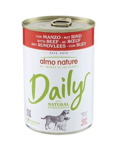 Almo Nature Daily dog con Manzo gr.400. Cibo Umido per cani