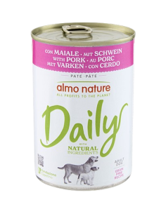 Almo Nature Daily dog con Maiale gr.400. Cibo Umido per cani. 2