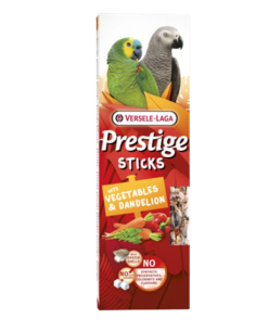 Prestige Stick Pappagalli con Vegateli e Tarassaco 2 pz da gr 140. Snack e Integratori per Uccelli. 2