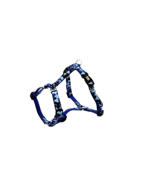 Pettorina Fuxtreme 15mm 45-65 cm Camouflage Blu. Guinzagli e Collari per cani