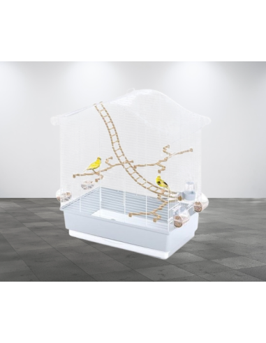 Gabbia Elettra Bianca Azzurra . Gabbie Per Uccelli.