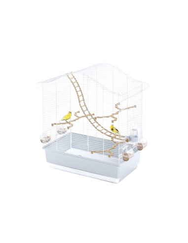 Gabbia Elettra Bianca Azzurra . Gabbie Per Uccelli.