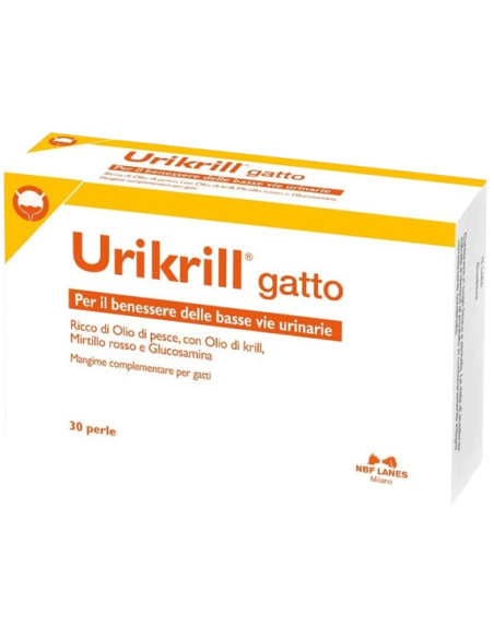 N.B.F. Lanes Urikrill Gatto 30 Perle .Integratore Alimentare Per Gatti