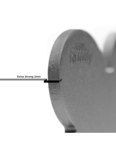 Medaglietta Basic Osso Piccolo Grigio in Alluminio. Accessori per cani 2