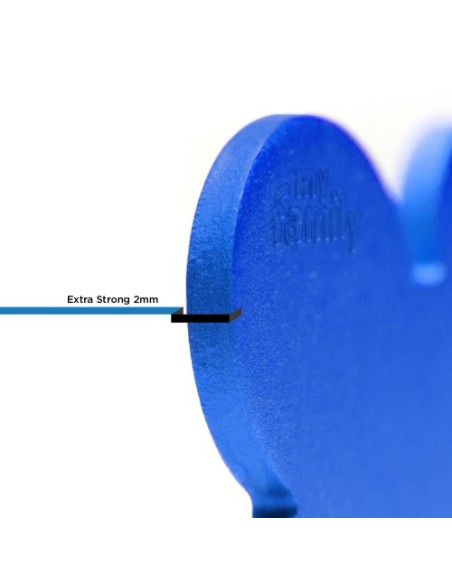Medaglietta Basic Osso Grande Alluminio Blu. Accessori per cani.