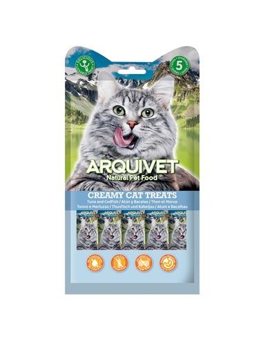 Arquivet Snack Liquido Gatto Al Tonno e  Merluzzo 5 pz. Snack Per Gatti.