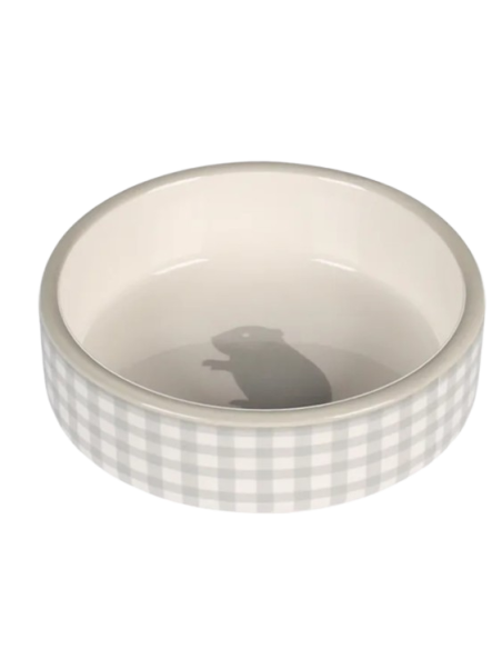 Ciotola Ceramica Criceto Per cibo o acqua Milo. Accessori per Roditori .