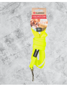 Guinzaglio Educativo Lunghina 5 metri. caspar Giallo. Collari e guinzagli per cani
