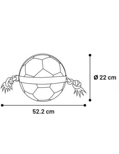 Gioco Cane Matchball Pallone Calcio cm 22. Giochi per cani.