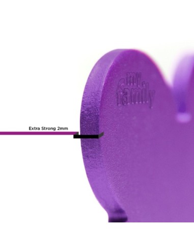 Medaglietta Basic ossi Piccolo Alluminio Viola. Accessori Per Cani