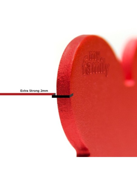 Medaglietta Basic Osso Grande Alluminio Rosso. Accessori per cani