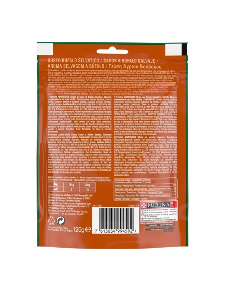 Purina Adventuros Strip Bufalo gr 120. Snack Per Cani.