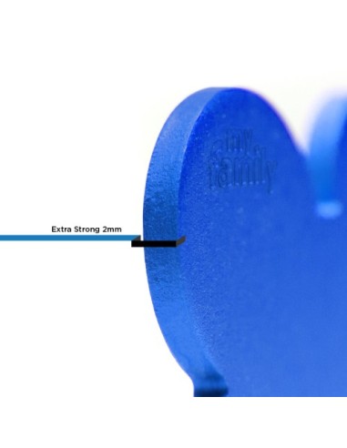 Medaglietta Basic Cuore Piccolo Alluminio Blu. Accessori per cani