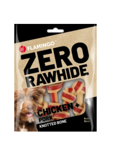 Zero Rawhide osso Con Pollo e Maiale gr 144- cm 6- Snack Per Cani