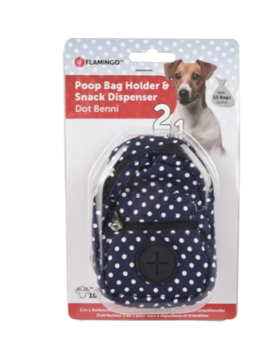 Porta Sacchetti Vito Blu. Accessori per cani.