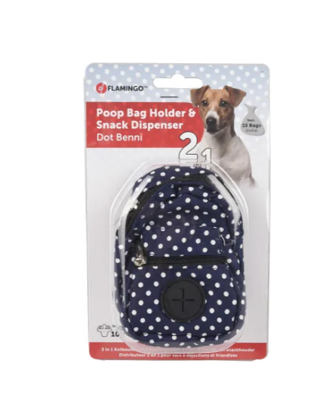 Porta Sacchetti Vito Blu. Accessori per cani.