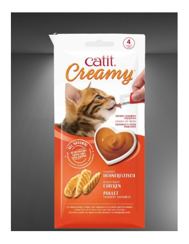 Catit Creamy Pollo 4 x10 gr. Snack per gatti