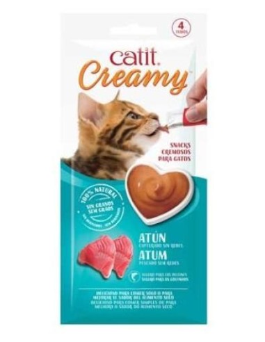 Catit Creamy Tonno 4 x 10 gr. Snack per gatti