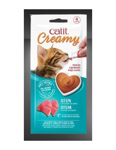 Catit Creamy Tonno 4 x 10 gr. Snack per gatti