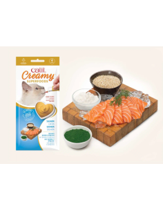 Catit Creamy Superfood Salmone 4 x10 gr. Snack per gatti. 2