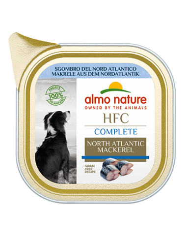 Almo HFC Complete Dogs Sgombro del nord Atlantico gr.85. cibo umido per cani