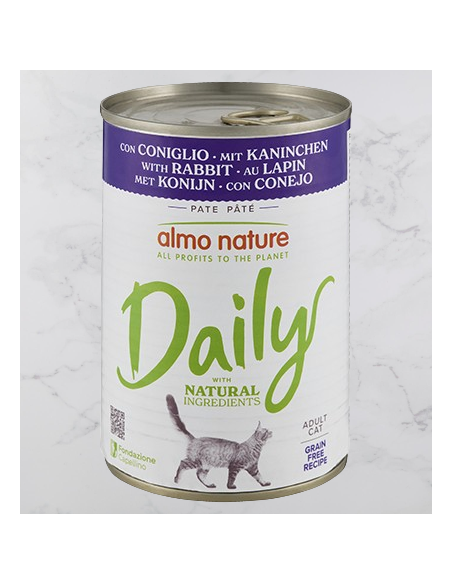 Almo Daily Menu con coniglio gr 400. Cibo Umido Per gatti